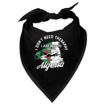 Algeria flag I Algerian Souvenirs - Bandana - Schwarz - Vorne