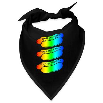 LGBT - Bandana - Schwarz - Vorne