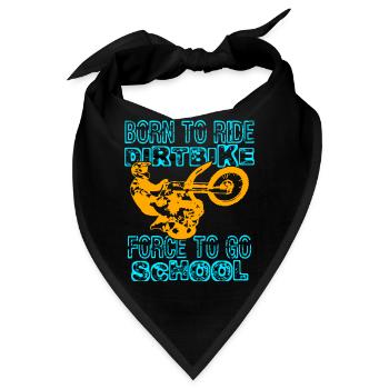 Supercross Zwang zur Schule Motocross Dirt Bike - Bandana - Schwarz - Vorne