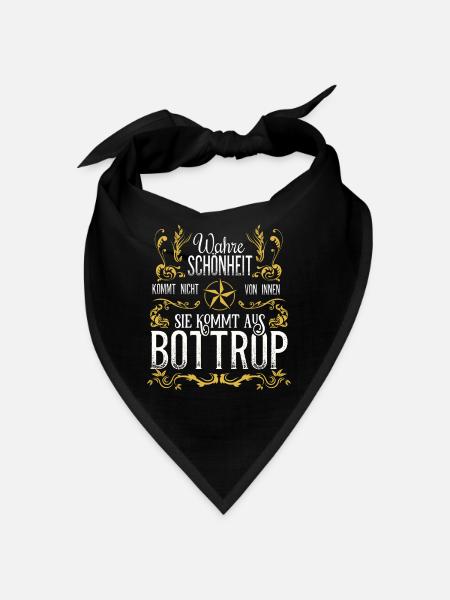 Wahre Schönheit kommt aus Bottrop - Bandana - Schwarz - Vorne