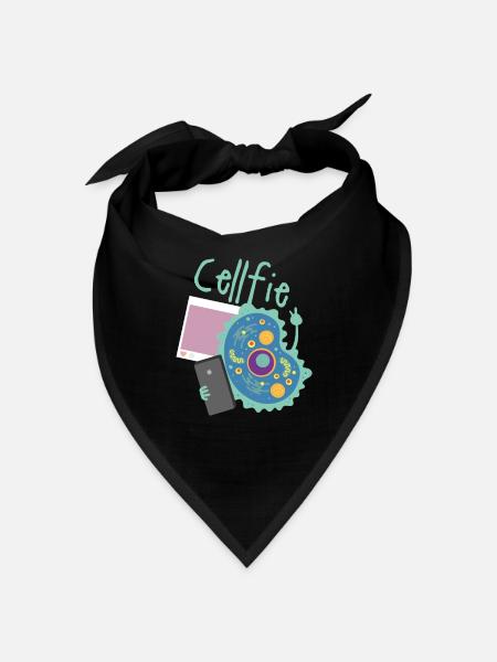 Cell Fie Funny Science Biology Teacher - Bandana - Schwarz