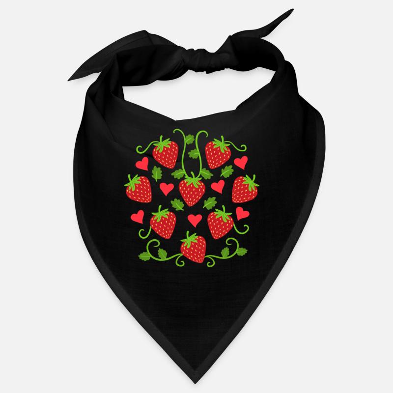 Erdbeeren Erdbeere Obst Bandana