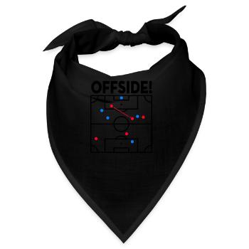 Fußball-lustige Fußball-Spiel-Abseits-Regel - Bandana - Schwarz - Vorne