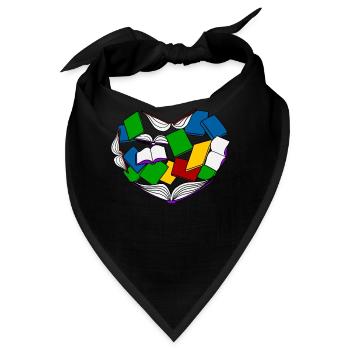 Lesen - Buch - Bücher - Bandana - Schwarz - Vorne