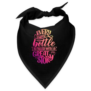 Wein - Bandana - Schwarz - Vorne