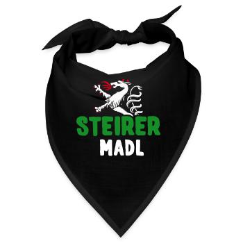 Steirermadl Steirer Madl Steirerin Steiermark - Bandana - Schwarz - Vorne