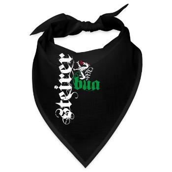 Steirerbua Steiermark Steirer Bua Bekleidung - Bandana - Schwarz - Vorne