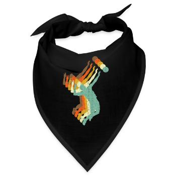 Volleyball Retro Style - Bandana - Schwarz - Vorne
