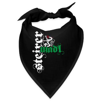 Steirermadl Steiermark Steirer Madl Steirerin - Bandana - Schwarz - Vorne