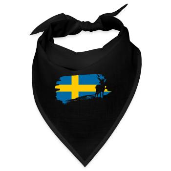Schweden - Bandana - Schwarz - Vorne