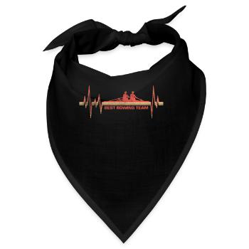 Rudern Team Paddel Boot Ruderer Teamsport - Bandana - Schwarz - Vorne
