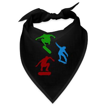 Skatepark Skateboard Skater Skaten Skateboarder - Bandana - Schwarz - Vorne
