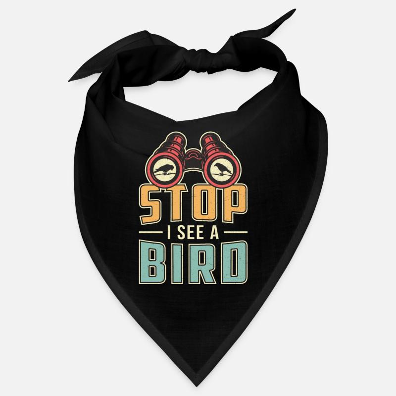 Bird Watching Retro Stop I See A Bird Watcher Bandana