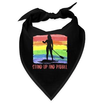 Stand Up And Paddle Wassersport Paddleboarding - Bandana - Schwarz - Vorne