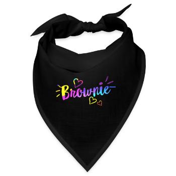 Blondie und Brownie Shirts, Brownie T-Shirts, - Bandana - Schwarz - Vorne
