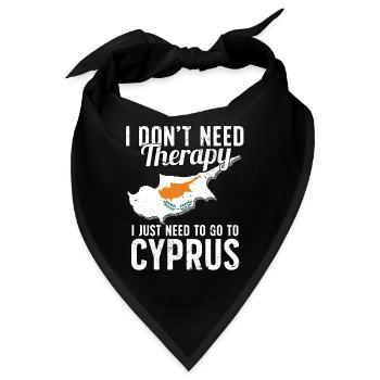 Cyprus flag I Cyprus Souvenirs - Bandana - Schwarz - Vorne