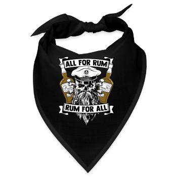 Rum - Bandana - Schwarz - Vorne