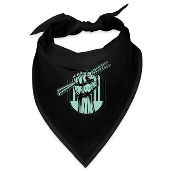 Schlagzeug Drumsticks - Bandana - Schwarz - Vorne