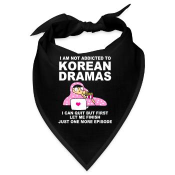 K-Pop Korea-Popmusik Kdrama Kpop Korea Koreanisch - Bandana - Schwarz - Vorne