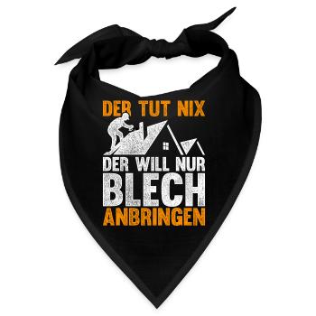 Spengler Lohn Installateur Klempner - Bandana - Schwarz - Vorne