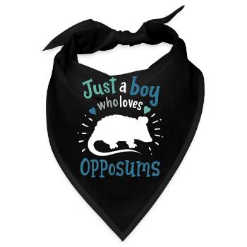 Opossum Opossum-Liebhaber - Bandana - Schwarz - Vorne