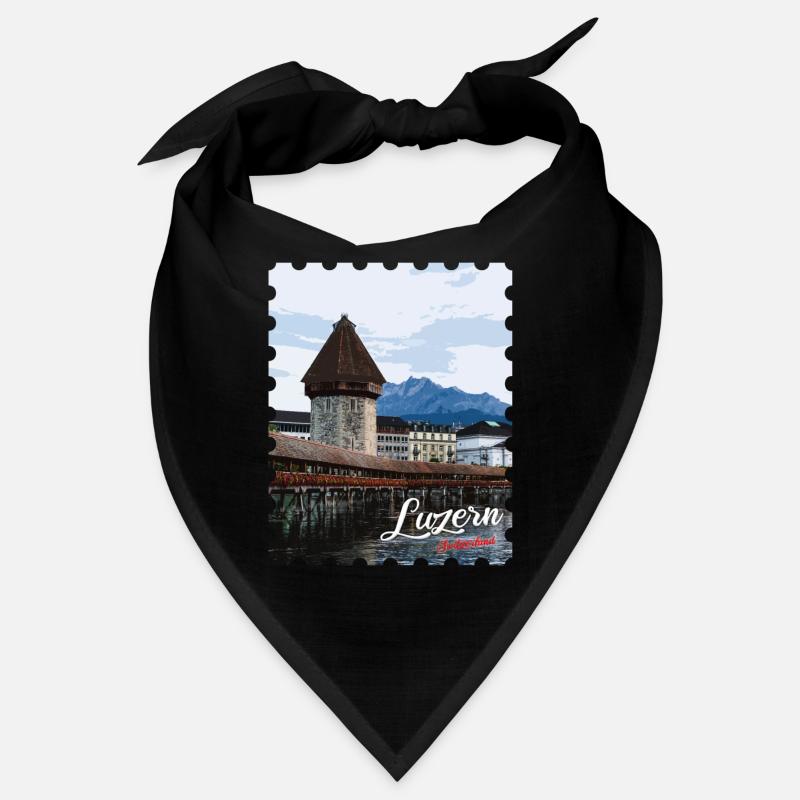 Lucerne Chapel Bridge Panorama Bandana