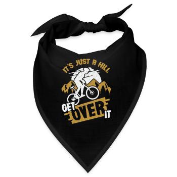 Lustiges Mountainbike MTB Mountainbiker Geschenk - Bandana - Schwarz - Vorne