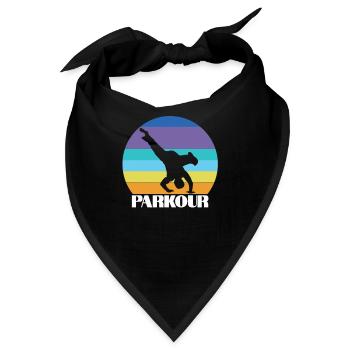 Turnen Parkour Sport Freerunning - Bandana - Schwarz - Vorne