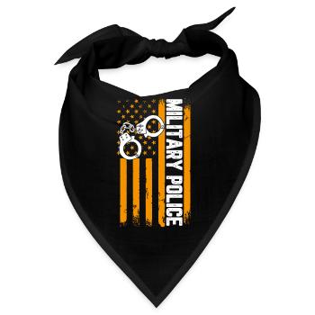 Military Police - Bandana - Schwarz - Vorne