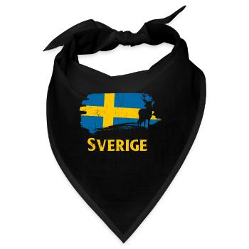 Schweden - Bandana - Schwarz - Vorne