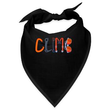 Rock Climbing Climber Climb - Bandana - Schwarz - Vorne