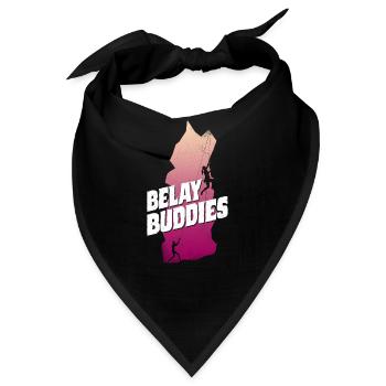 Rock Climbing Climber Belay - Bandana - Schwarz - Vorne