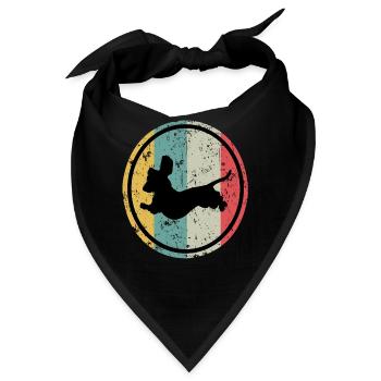 Dackel Hund Hundebesitzer Dackel Welpe Dachshund - Bandana - Schwarz - Vorne