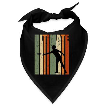 Ultimate Frisbee - Bandana - Schwarz - Vorne