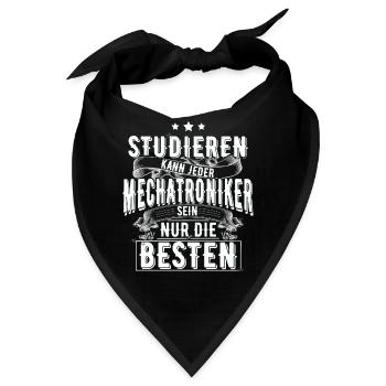 Mechatroniker - Bandana - Schwarz - Vorne