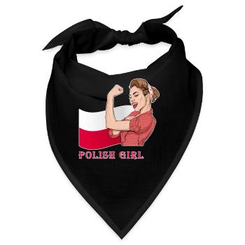Polish Girl Poland| Poland flag| I Love Poland - Bandana - Schwarz - Vorne