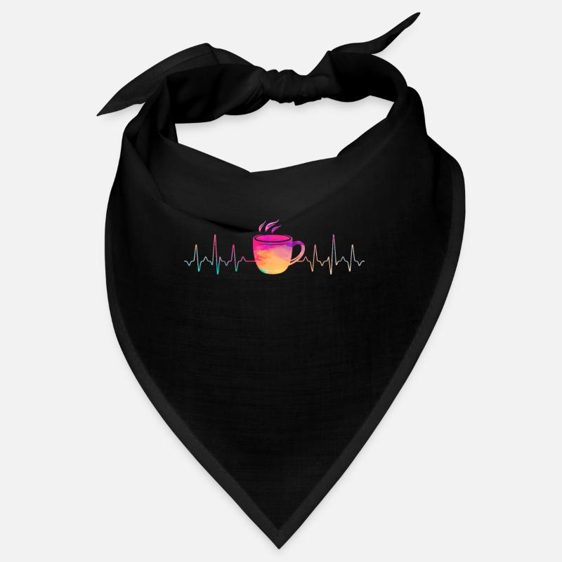 Kaffee Herzschlag Bandana