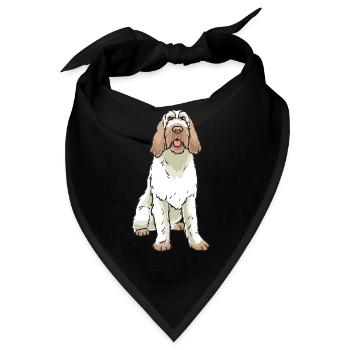 Spinone Italiano Hund - Bandana - Schwarz - Vorne