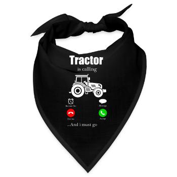 Traktor - Bandana - Schwarz - Vorne