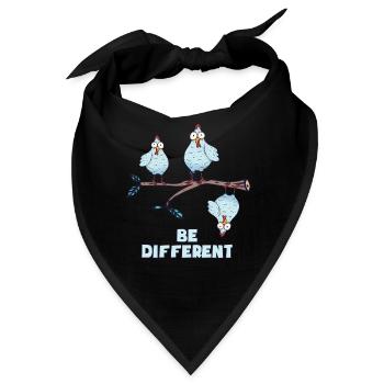 BE DIFFERENT - Bandana - Schwarz - Vorne