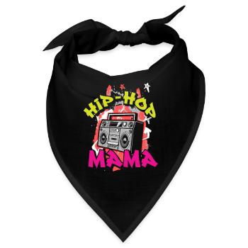 Hip Hop Mama - Bandana - Schwarz - Vorne