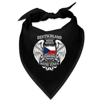 Tschechien - Bandana - Schwarz - Vorne