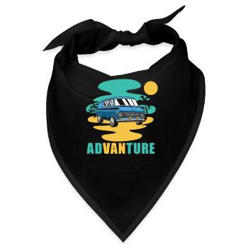 Camper Bus Caravan Camper Bus - Bandana - Schwarz - Vorne