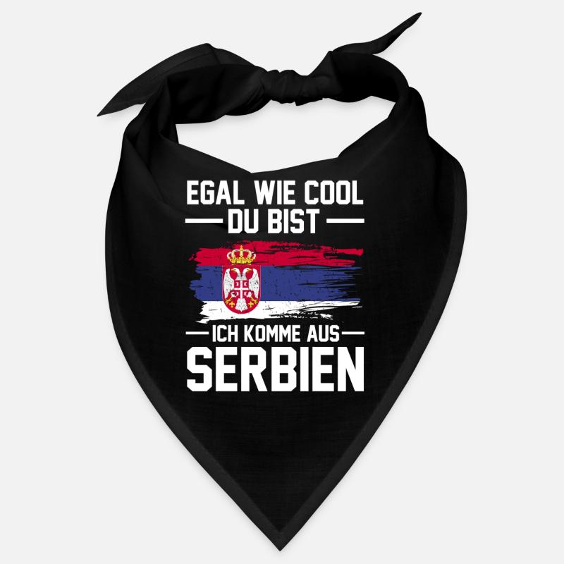Serbische Flagge Serbe Serbin Serben Serbien Bandana