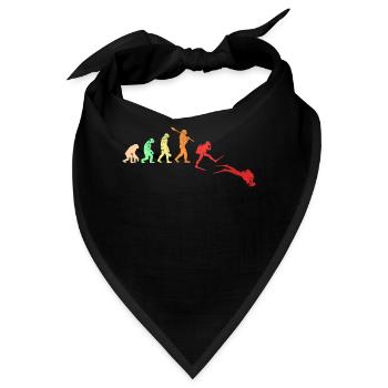 Tauchen Taucher Retro Vintage Evolution - Bandana - Schwarz - Vorne
