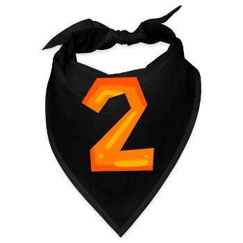 2 - Bandana - Schwarz - Vorne
