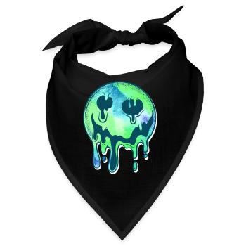 MDMA Extasy Pille Techno Party LSD Tripp Feier - Bandana - Schwarz - Vorne