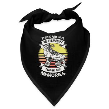 Rollschuh Mädchen Rollschuh Roller Girl - Bandana - Schwarz - Vorne