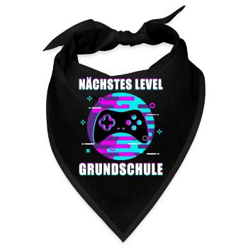 Gamer Zocker Einschulung Schulbeginn Schulkind - Bandana - Schwarz - Vorne