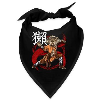 Otter Monk Dungeons - Bandana - Schwarz - Vorne